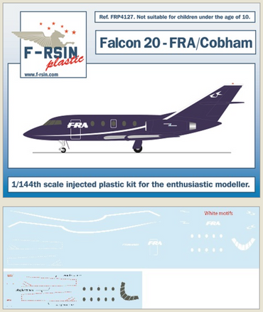 F-rsin Plastic FRP4127 1:144 Dassault Falcon 20 FRA/Cobham