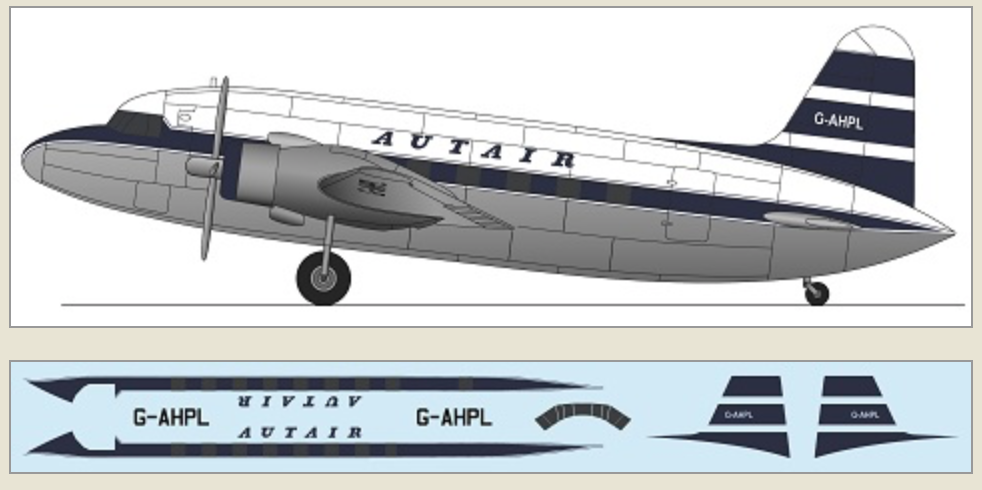 F-rsin Plastic FRP4130 1:144 Vickers Viking Autair