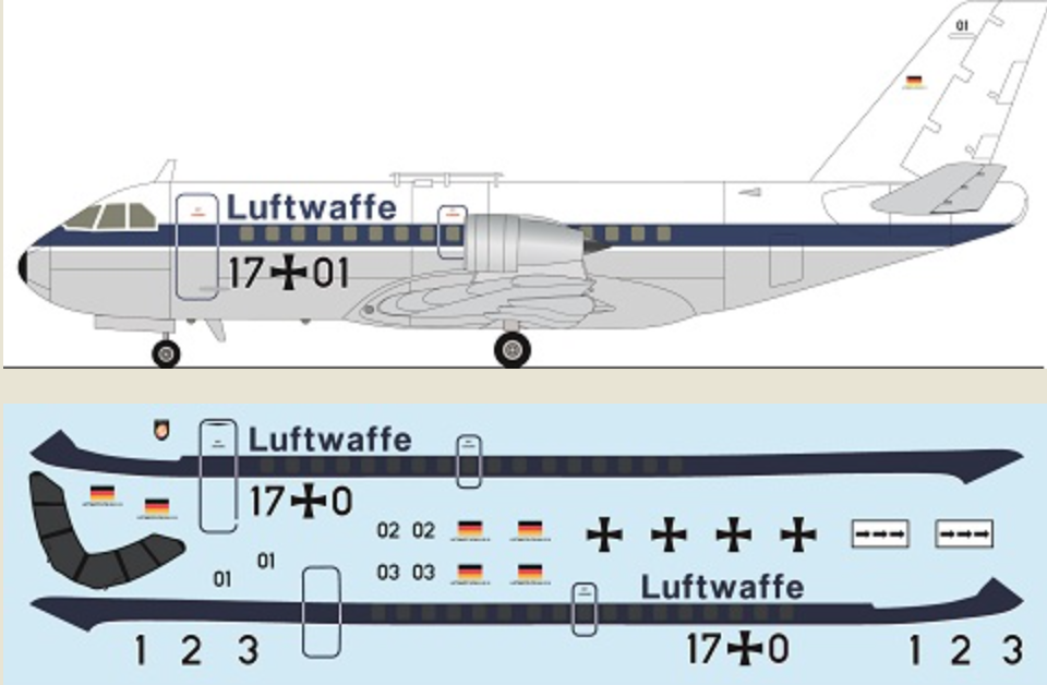 F-rsin Plastic FRP4139 1:144 VFW-614 Luftwaffe
