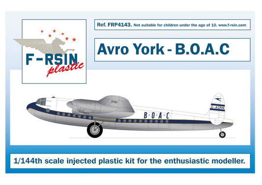 F-rsin Plastic FRP4143 1:144 Avro York Avro York B.O.A.C