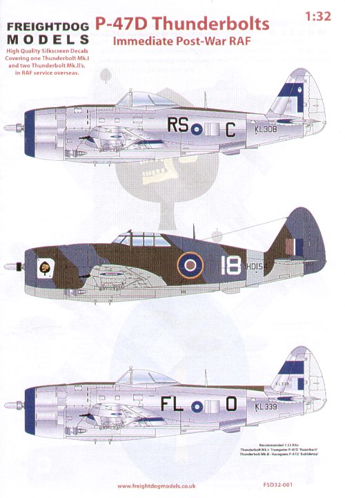 Freightdog FSD32001 1:32 Post-War RAF Thunderbolts