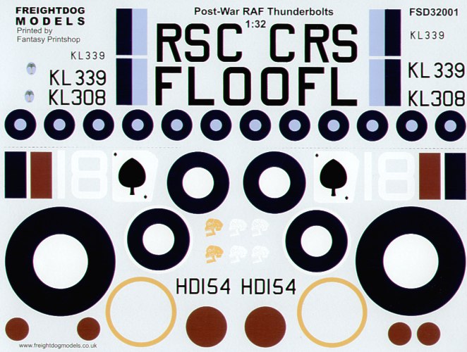 Freightdog FSD32001 1:32 Post-War RAF Thunderbolts