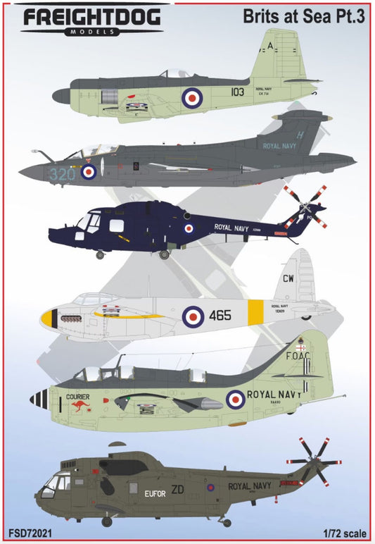 Freightdog FSD72021 Brits at Sea Pt.3 RN Aircraft Decals 1:72
