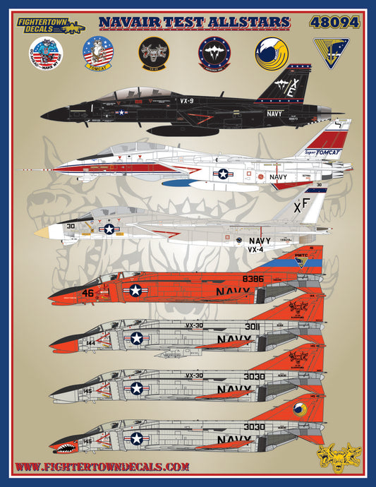 Fightertown FT48094 Navair Test Allstars QF-4B Phantom II 1:48