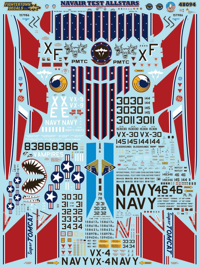 Fightertown FT48094 Navair Test Allstars QF-4B Phantom II 1:48