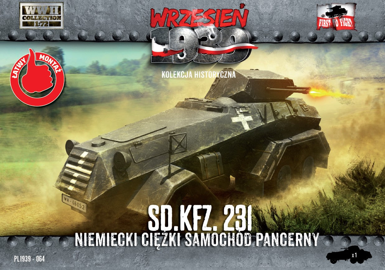First To Fight Kits FTF064 1:72 German Sd.Kfz.231 Heavy Armored Car