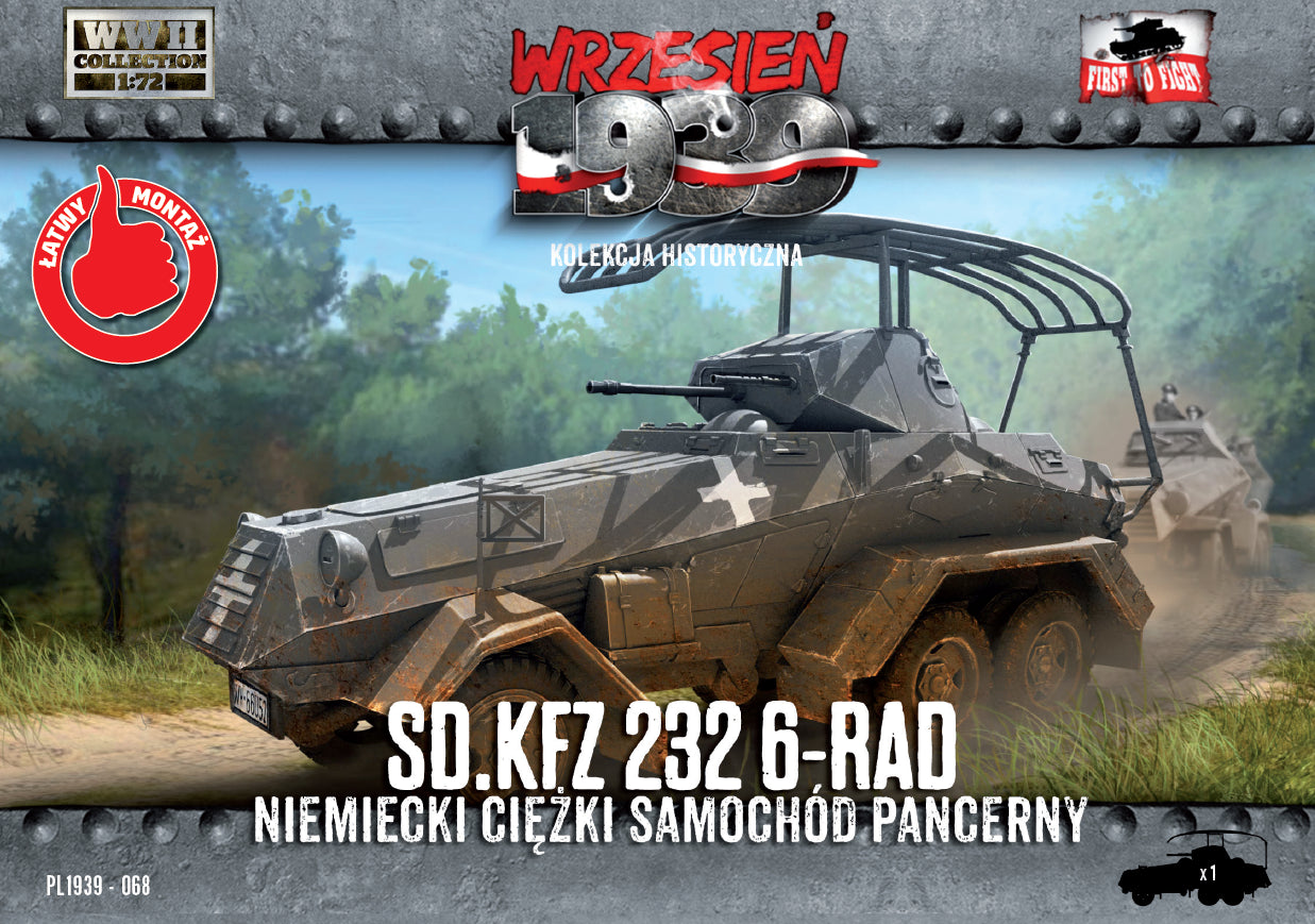 First To Fight Kits FTF068 1:72 Sd.Kfz.232 6-Rad