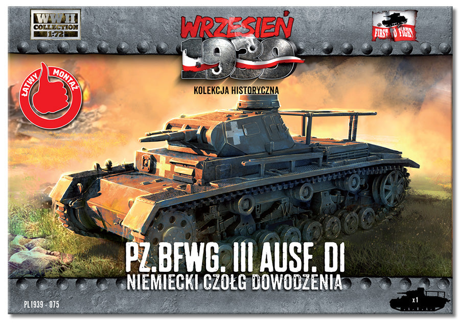 First To Fight Kits FTF075 1:72 Pz.BfWg III Ausf.D1