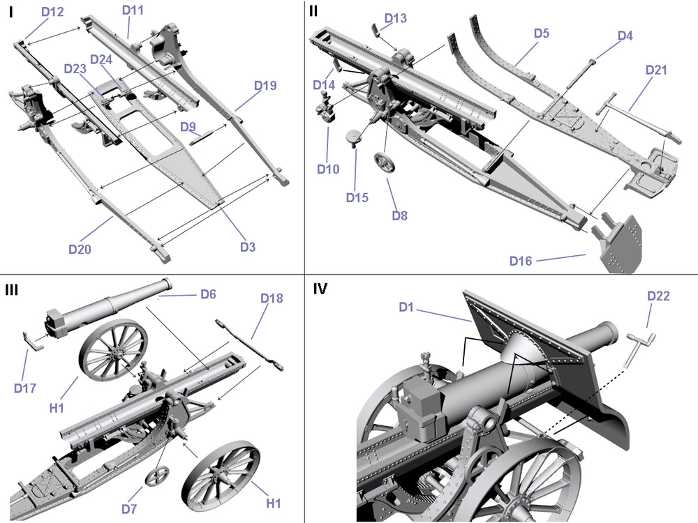 First To Fight Kits FTF082 1:72 155mm Howitzer field wz