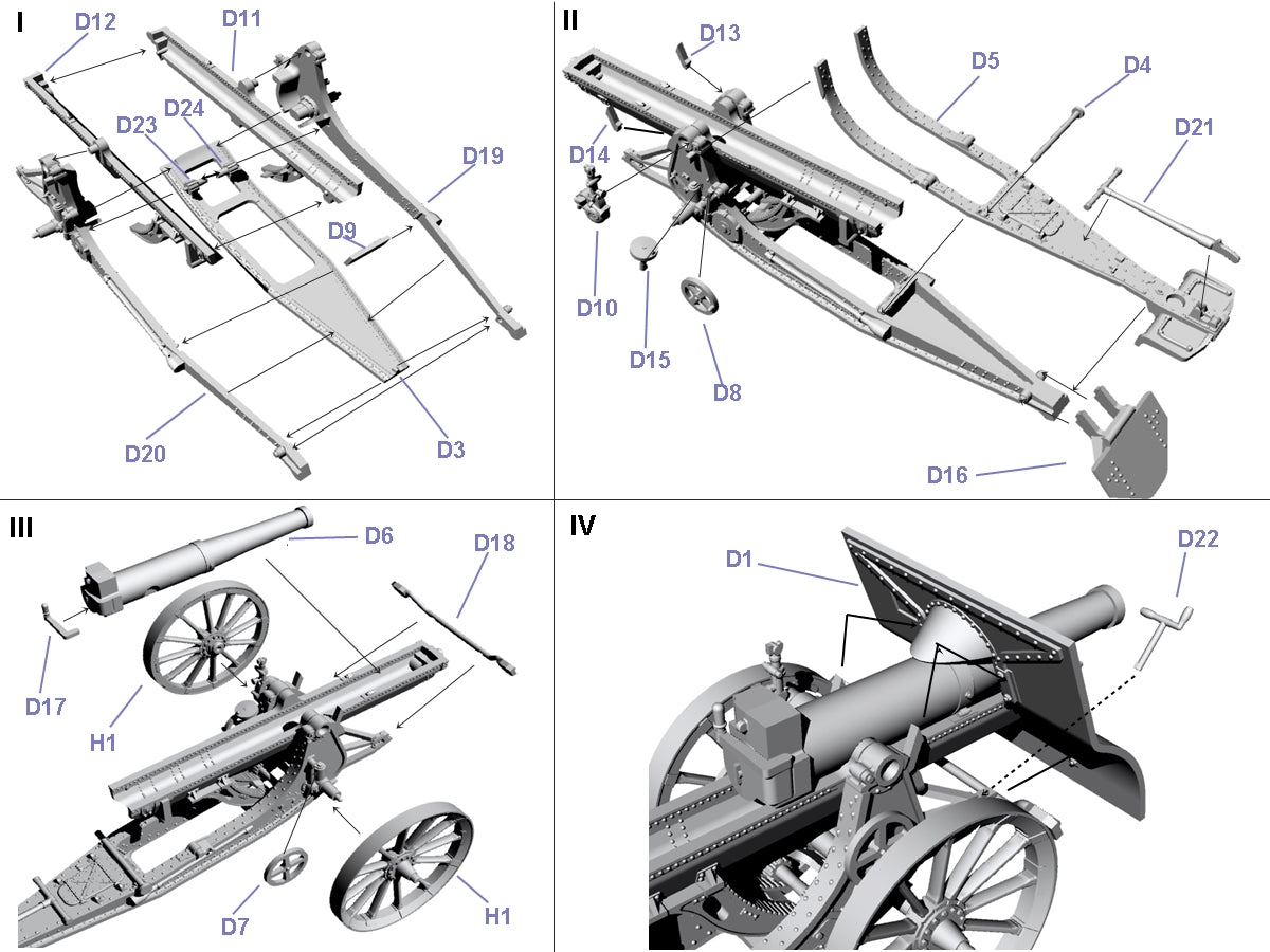 First To Fight Kits FTF082 1:72 155mm Howitzer field wz