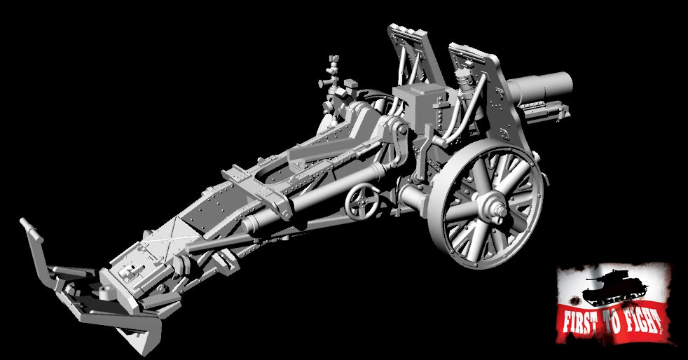 First To Fight FTF083 German 15cm sIG 33 (Horse Traction) 1:72