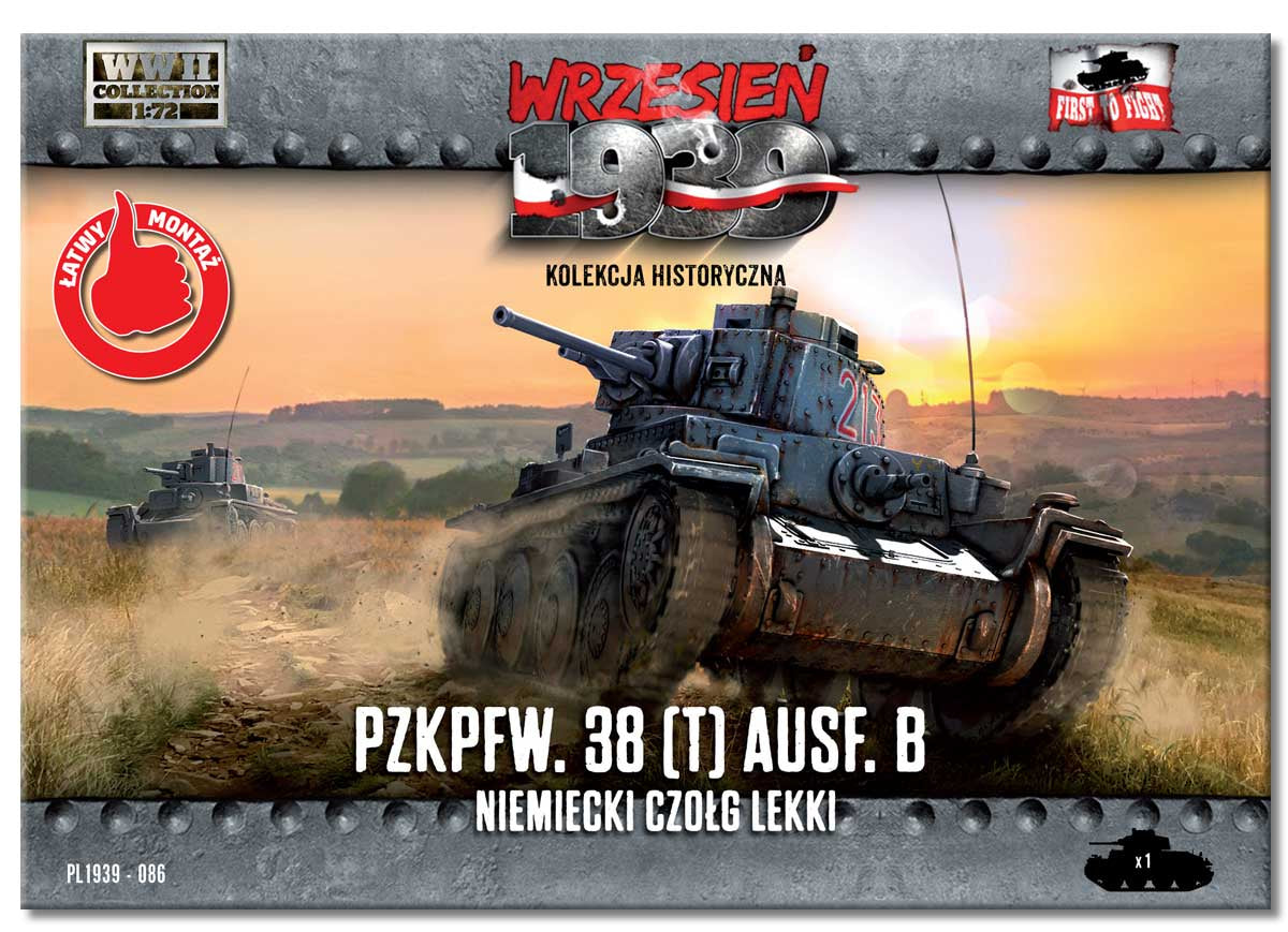 First To Fight Kits FTF086 1:72 Pz.Kpfw.38 Ausf.B German light tank