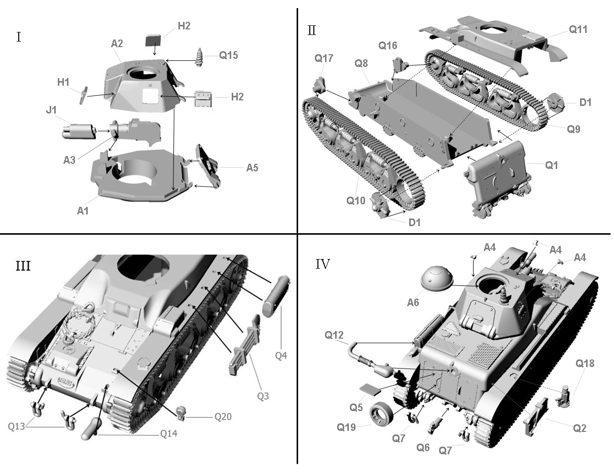 First To Fight Kits FTF087 1:72 R-35 late version light tank