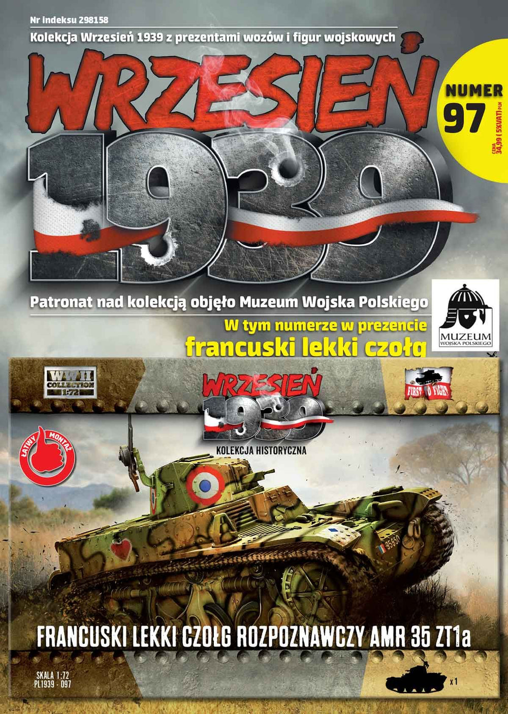 First To Fight Kits FTF097 1:72 AMR35 ZT1a French reconnaissance tank