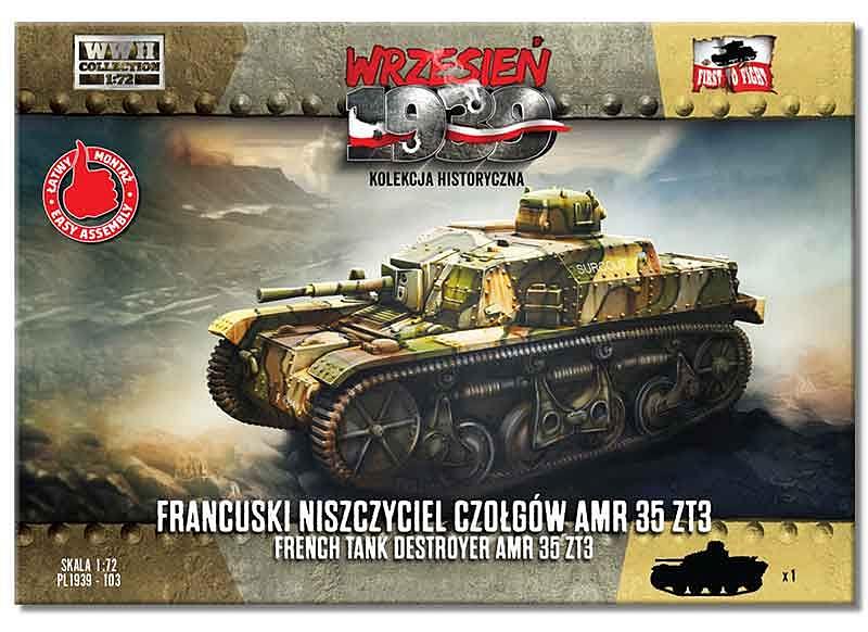 First To Fight Kits FTF103 1:72 French tank destroyer AMR35 ZT3