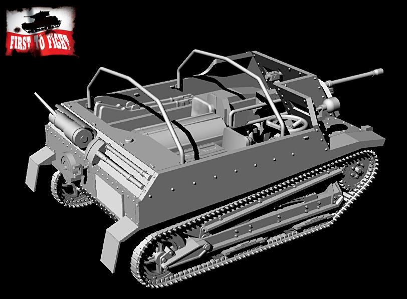 First To Fight Kits FTF117 1:72 Polish TKS-D self-propelled gun