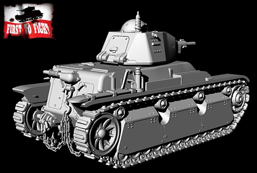 First To Fight FTF119 French Renault R40 Tank with SA38 Gun 1:72