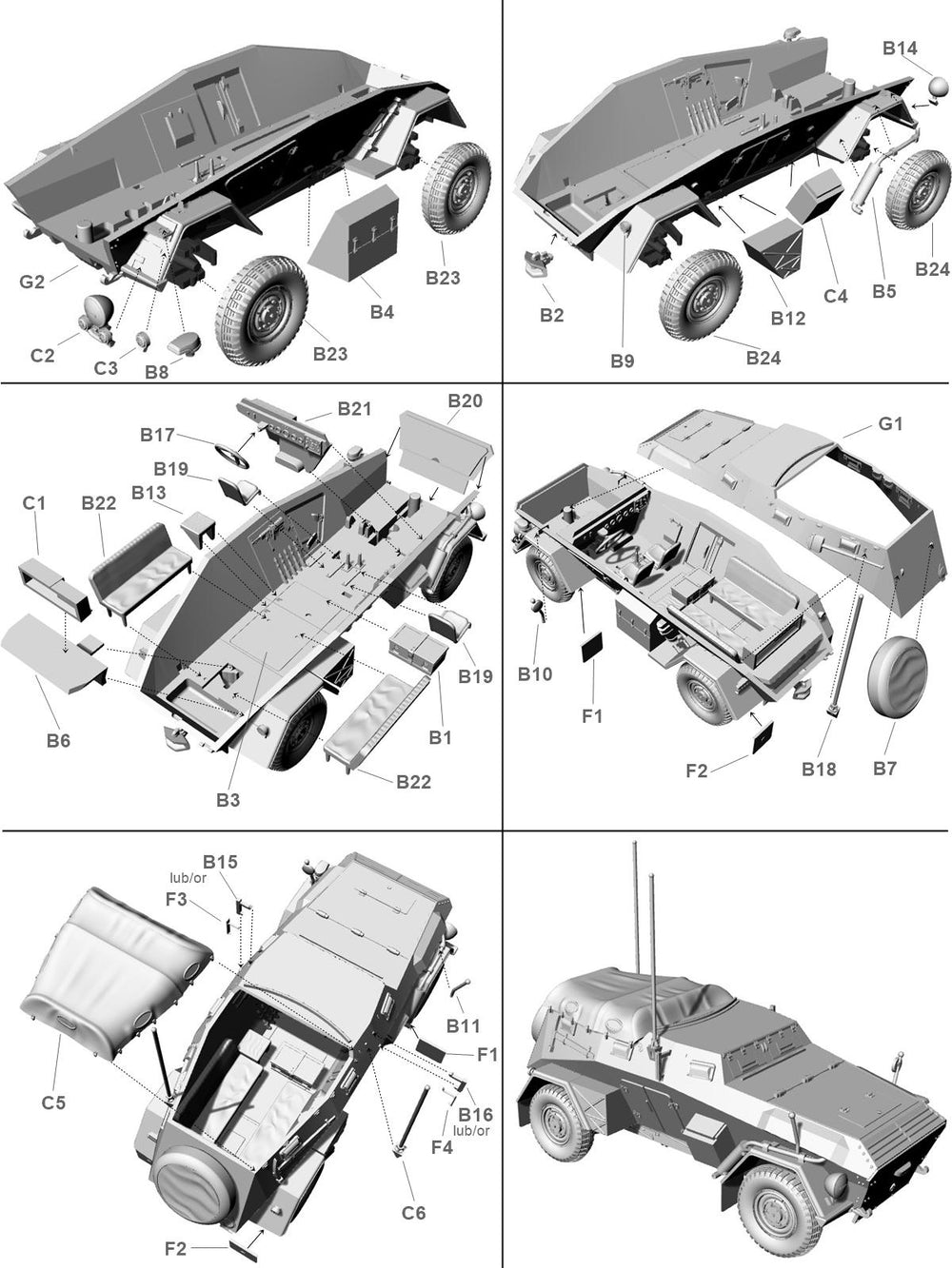 First To Fight FTF121 Sd.Kfz.247 Ausf.B Late German Armoured Car 1:72