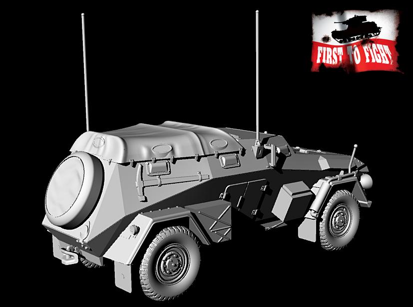 First To Fight FTF121 Sd.Kfz.247 Ausf.B Late German Armoured Car 1:72