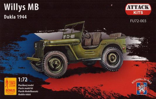 Attack Kits FU72-003 Willys MB Dukla 1944 (S-Model + Resin/Figures) 1:72