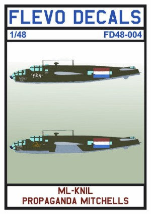 Flevo Decals FV48004 ML-KNIL Propaganda B-25D Mitchell Decals 1:48