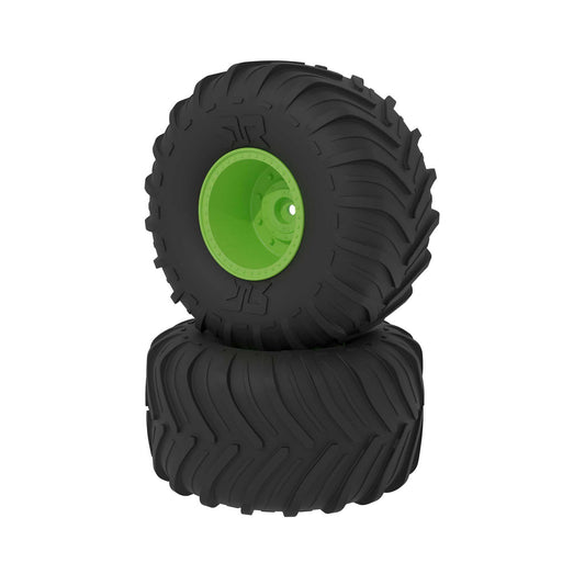 Arrma dBoots Chevron MT Tire Set, Glued, Green ARA-2531