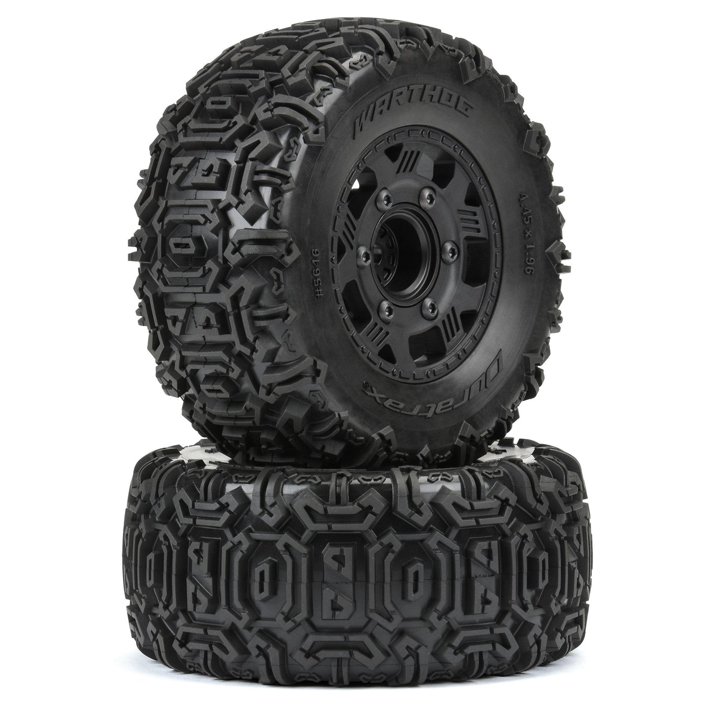 Duratrax Warthog SC 2.2"/3.0" Off-Road Tires Mounted on Ripper Black DTX564610