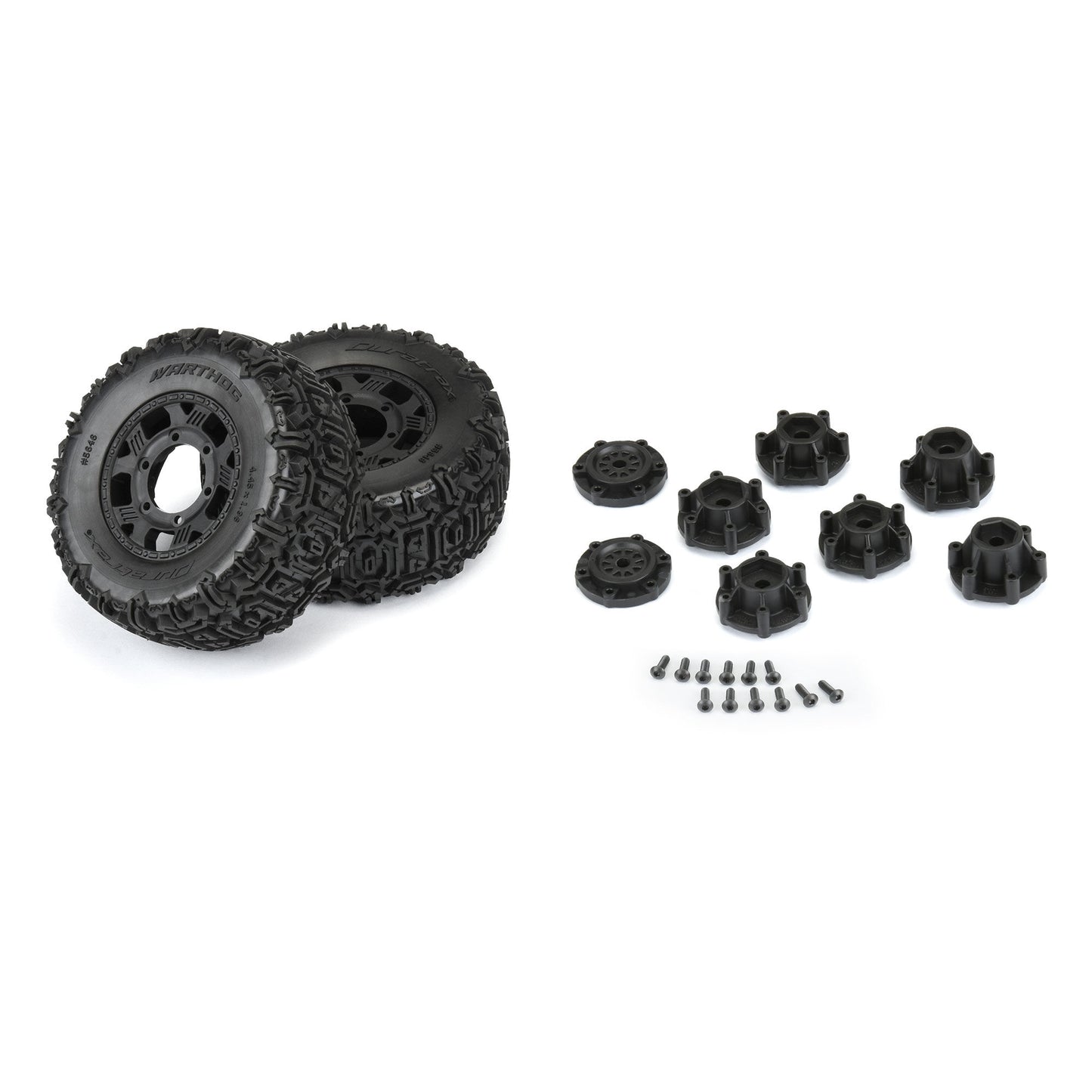 Duratrax Warthog SC 2.2"/3.0" Off-Road Tires Mounted on Ripper Black DTX564610