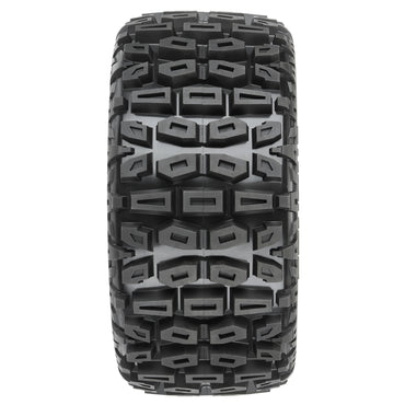 Duratrax Brutus F/R 5.7" Monster Truck Tires MTD 24mm Black Rippe 1:6 DTX565010