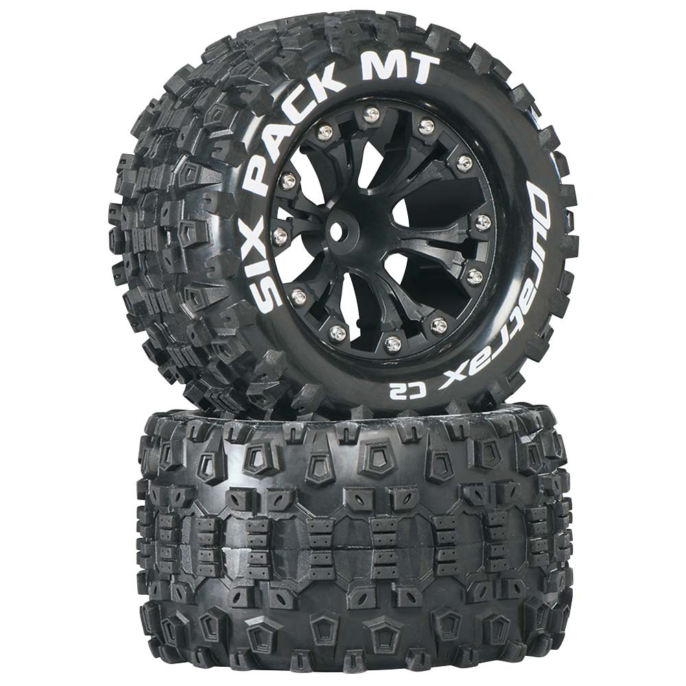 Duratrax Sixpack MT 2.8" Truck 2WD Mounted 1/2" Offset C2 Black DTXC3522