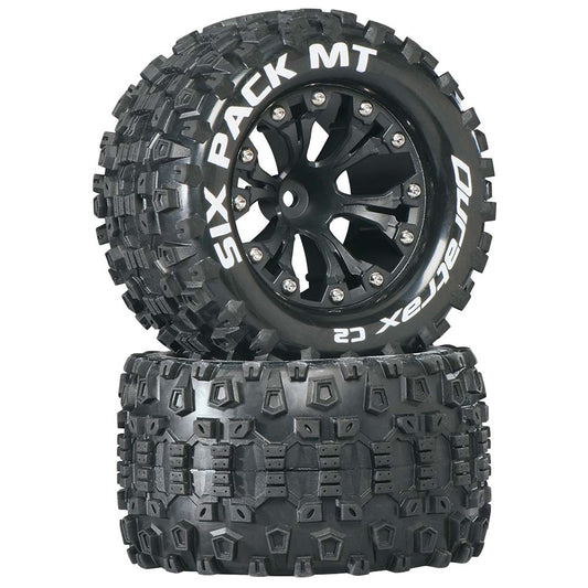Duratrax Sixpack MT 2.8" Truck 2WD Mounted 1/2" Offset C2 Black DTXC3522