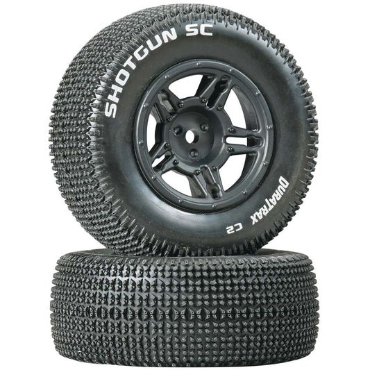 Duratrax Shotgun SC Tire C2 Mntd Blk Slash Blitz SCRT10 (2) DTXC3687