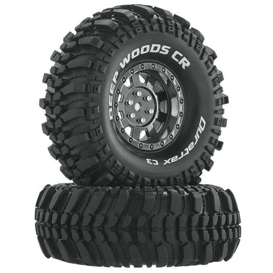 Duratrax Deep Woods CR C3 Mounted 1.9 Crawler Black Chrome (2) DTXC4027