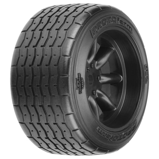 Protoform 1:10 PROTOform VTA Rear 31mm VTA Tires Mounted 12mm Black Wh PRM10139-18