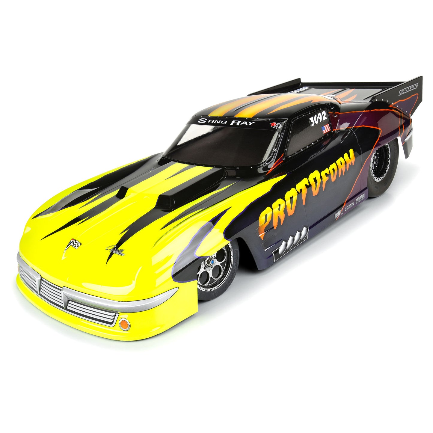 Protoform 1963 Chevrolet Corvette Stingray Pro Mod Clear Body 1:10 PRM1588-00