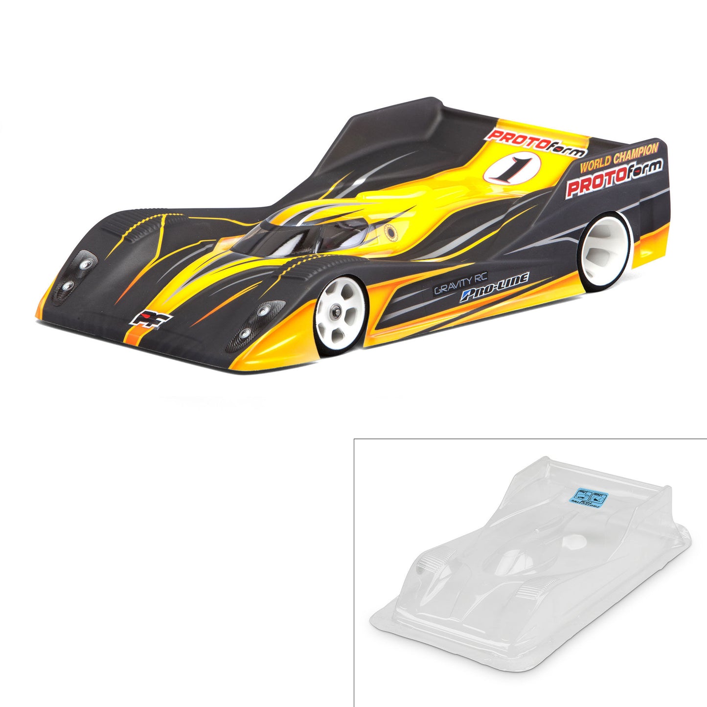 Protoform 1/12 AMR-12 Light Weight Clear Body: 1:12 On-Road Car PRM1611-21