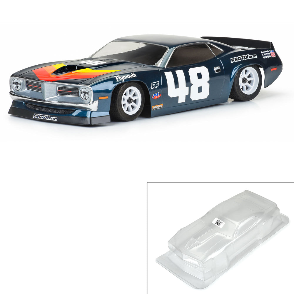 Protoform 1970 Plymouth Barracuda Vint Trans-Am Clear Body 1:10 PRM660132929824