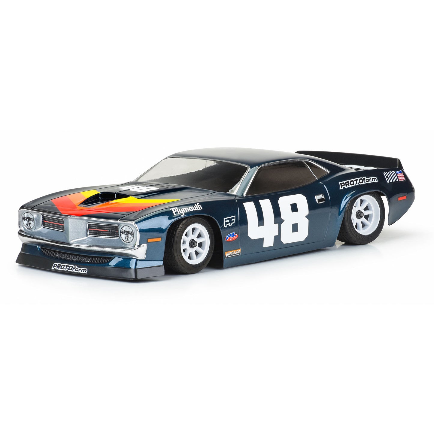 Protoform 1970 Plymouth Barracuda Vint Trans-Am Clear Body 1:10 PRM660132929824