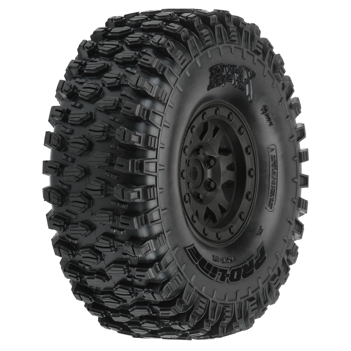 Pro-Line 1:10 Hyrax G8 F/R 1.9" Crawler Tires Mounted 12mm Black Impu PRO10128-10