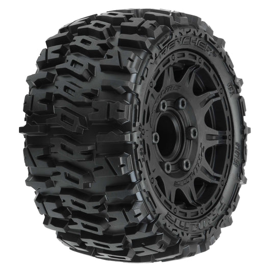 Pro-Line 1:10 Trencher LP Front/Rear 2.8" MT Tires Mounted 12mm Blk R PRO10159-10