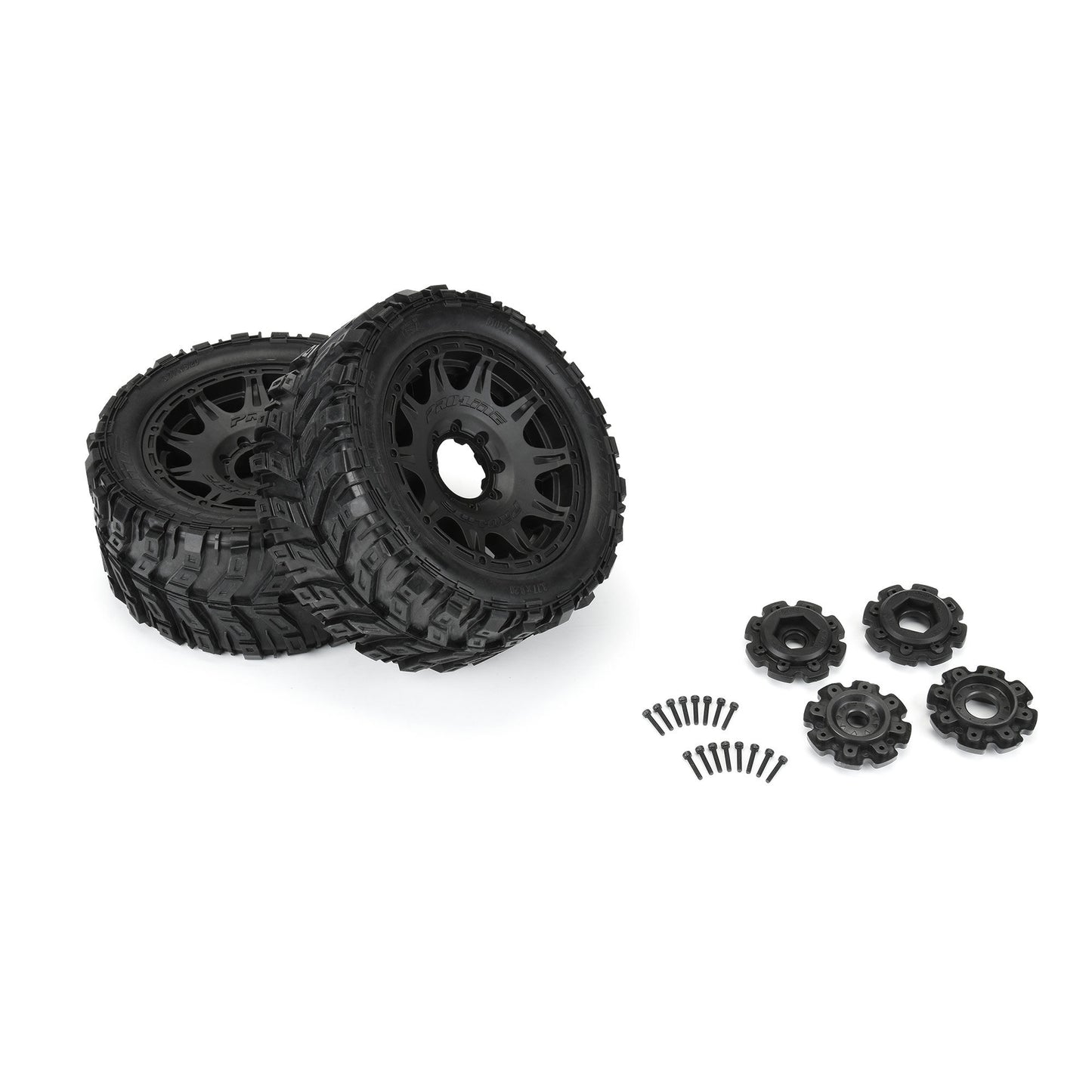 Pro-Line Racing MasherX HP Belted F/R 5.7" Tires Mounted on Raid 1:6 PRO10176-11