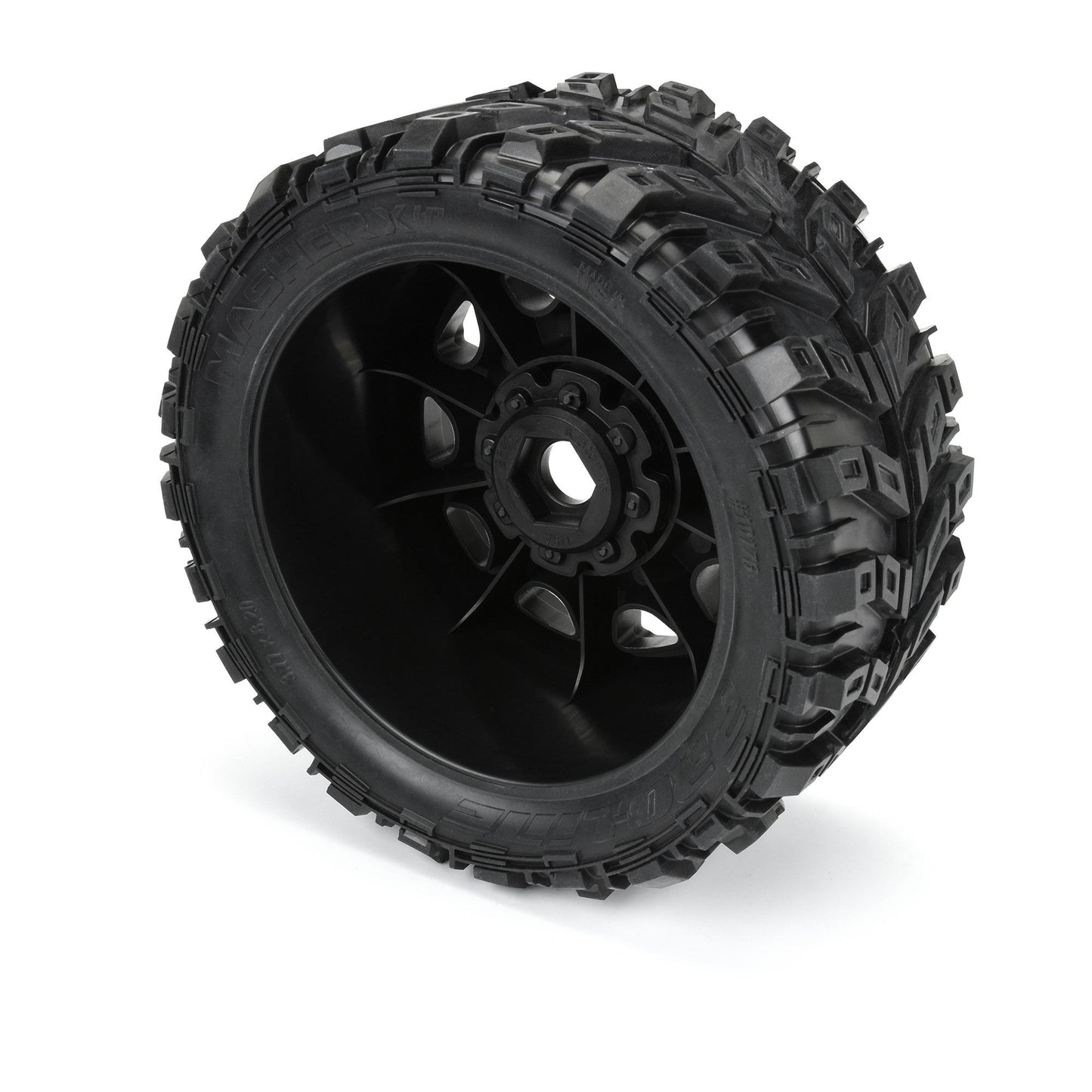 Pro-Line Racing MasherX HP Belted F/R 5.7" Tires Mounted on Raid 1:6 PRO10176-11