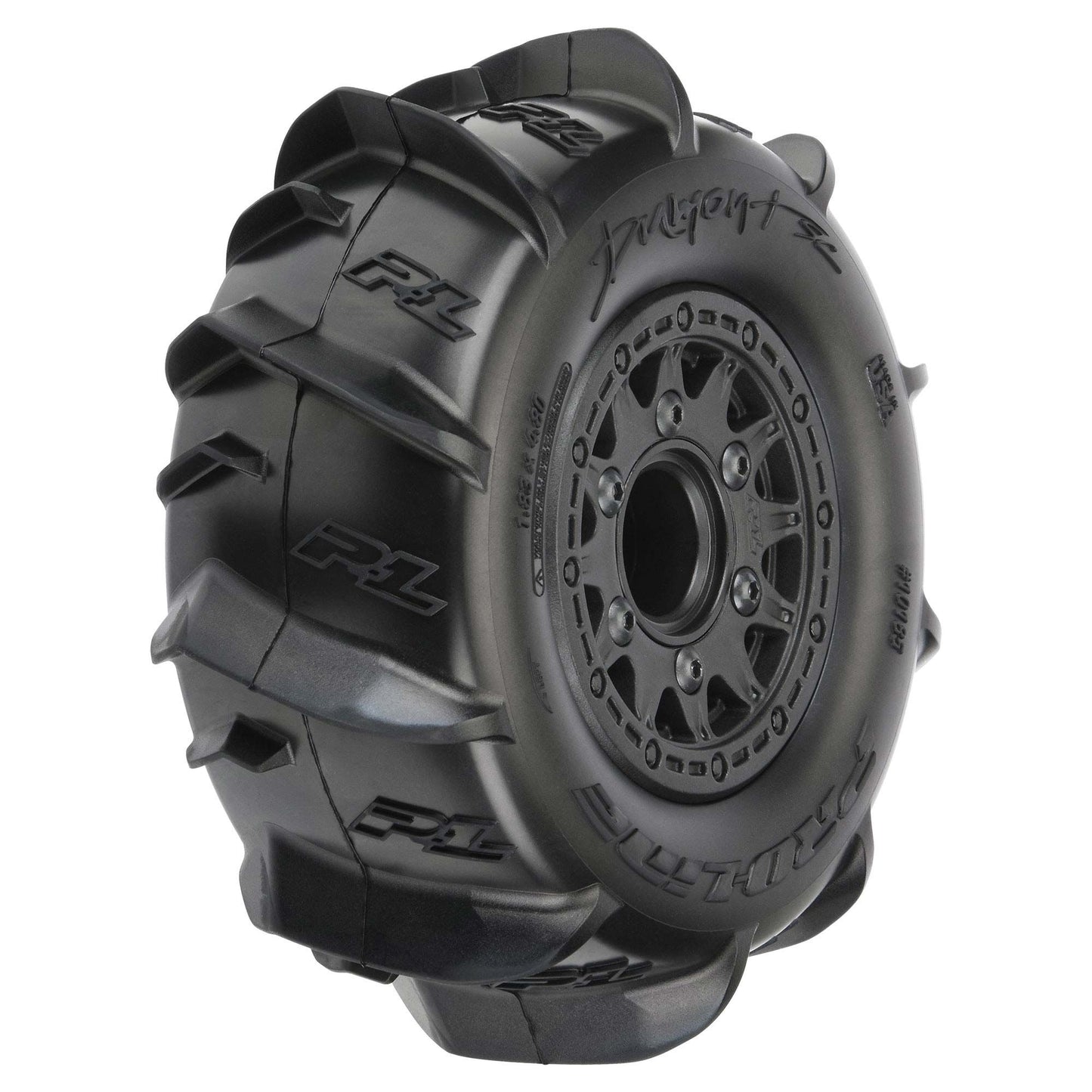 Pro-Line 1:10 Dumont Front/Rear 2.2"/3.0" SC Mounted 12mm Black Raid PRO10185-10