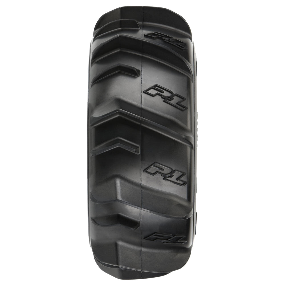 Pro-Line Racing Dumont Sand/Snow Tires Mounted on Raid Black 6x30 PRO1018911