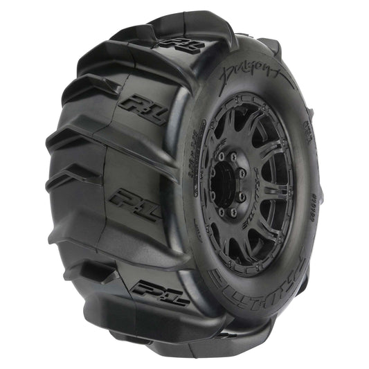 Pro-Line 1:8 Dumont F/R 3.8" MT Tires Mounted 17mm Blk Raid (2) PRO10192-10