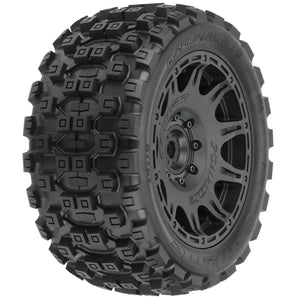 Pro-Line Racing Badlands MX57, 5.7" Tires Mounted on Raid 8x48 1:6 PRO10198-11