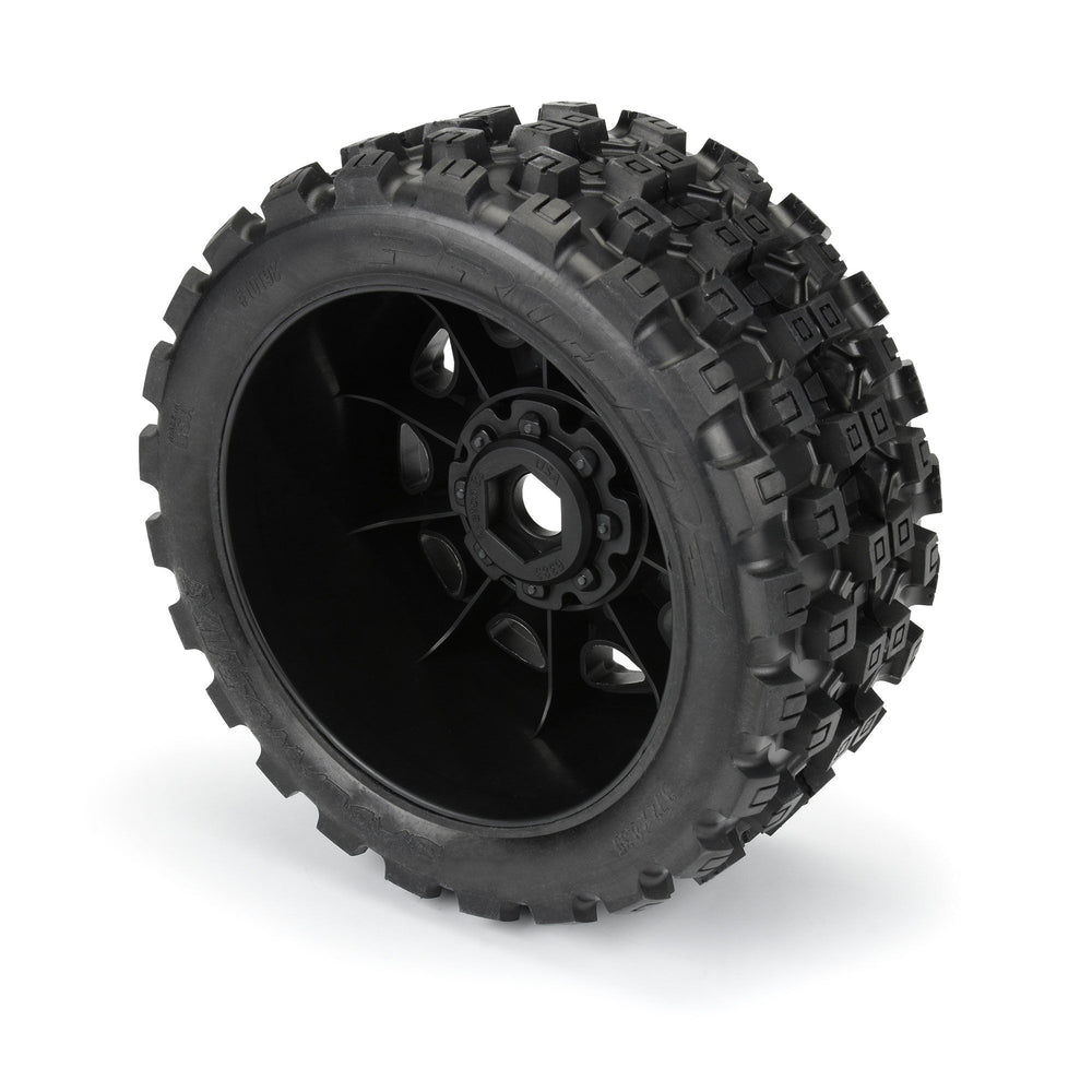 Pro-Line Racing Badlands MX57, 5.7" Tires Mounted on Raid 8x48 1:6 PRO10198-11