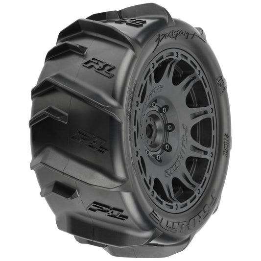 Pro-Line Racing Dumont Sand/Snow 5.7" Tires Mounted on Raid 8x48 1:6 PRO10202-11