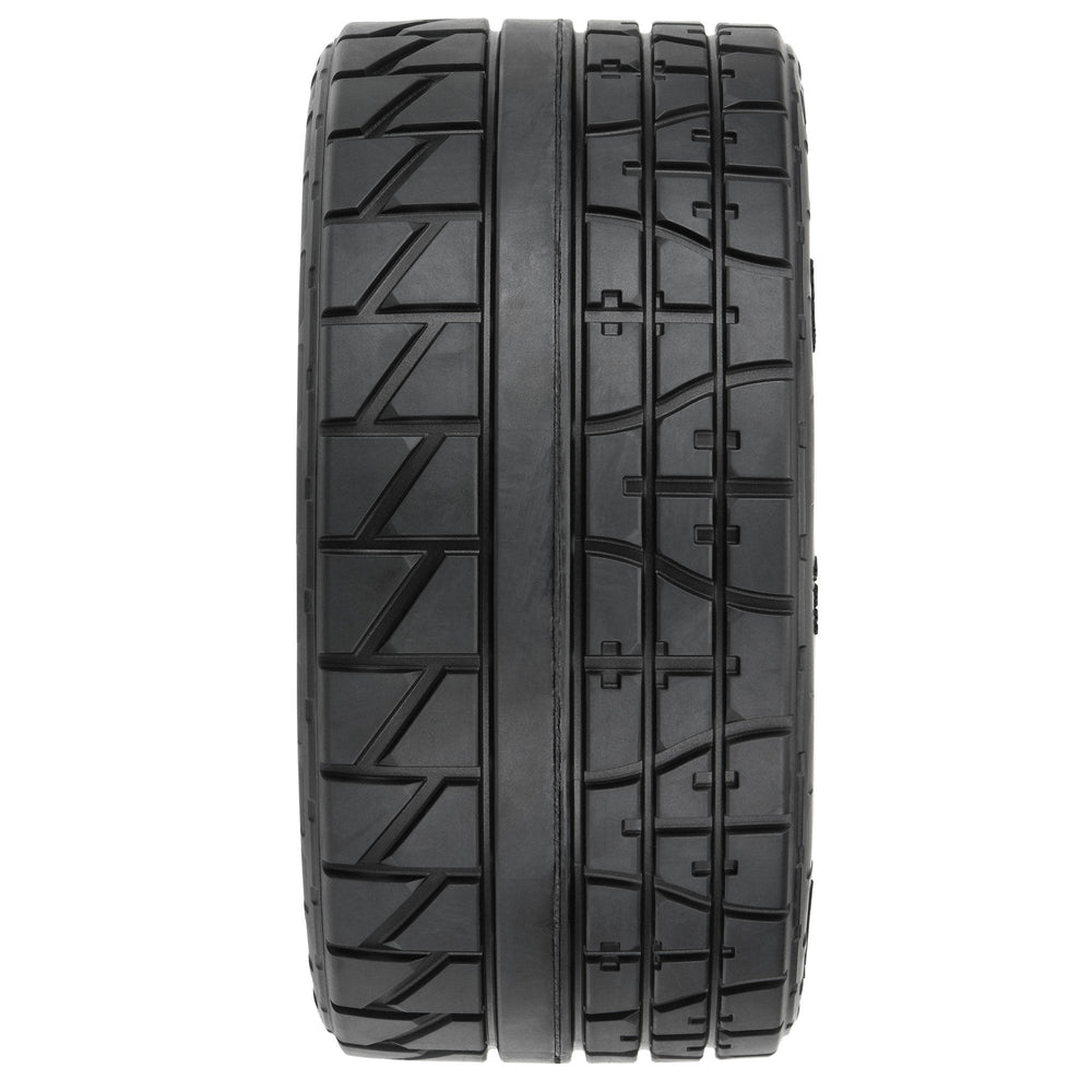 Pro-Line Racing Menace HP 5.7" Street BELTED Tires on Raid Black 8x48 PRO1020511