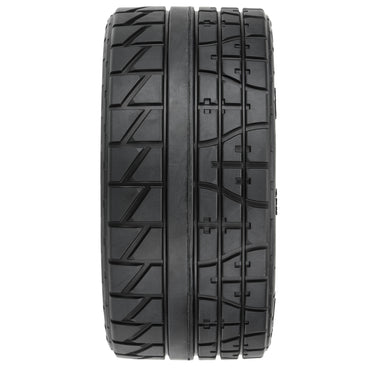 Pro-Line Racing Menace HP 5.7" Street BELTED Tires on Raid Black 8x48 PRO1020511
